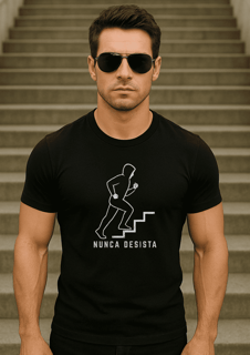 Camiseta Nunca Desista - silhueta