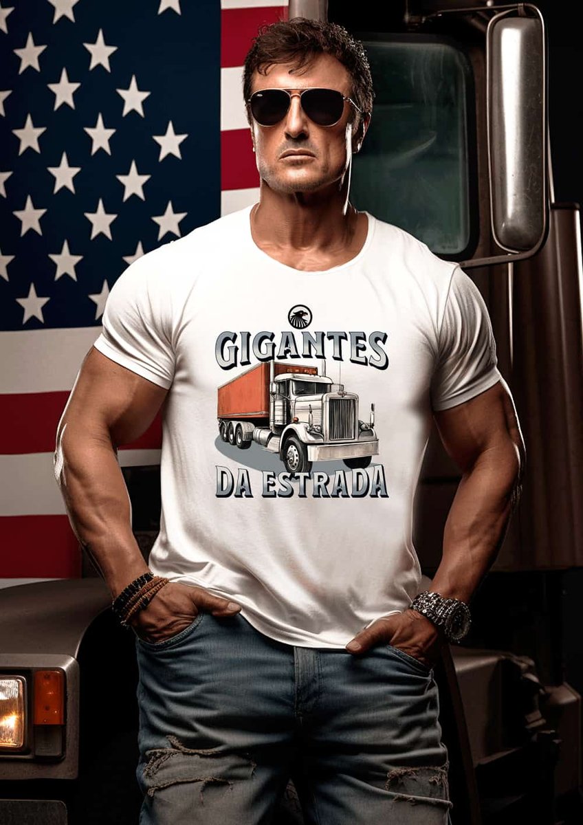Nome do produto: Camiseta Gigantes da Estrada Caminhões