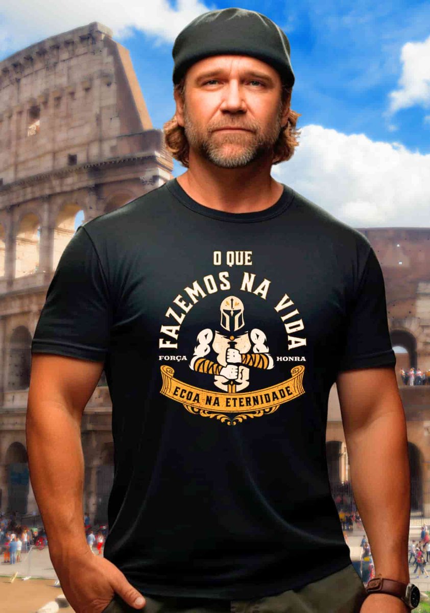 Nome do produto: Camiseta o Que Fazemos Na Vida Ecoa Na Eternidade