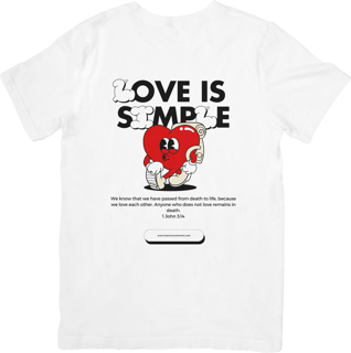 Nome do produto Camiseta Love is Simple