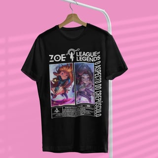 Nome do produto Camiseta Zoe - League of Legends