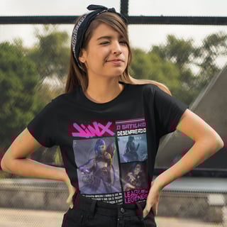 Nome do produto Camiseta - Jinx O Gatilho Desenfreado