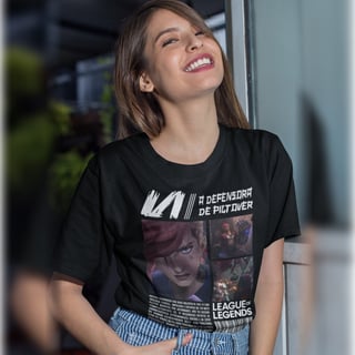 Nome do produto Camiseta - Vi A Defensora de Piltover