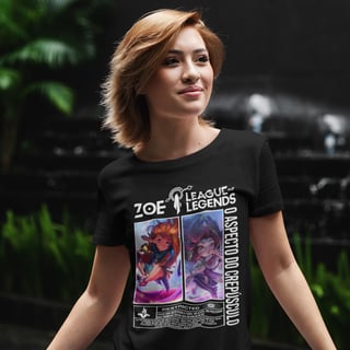 Nome do produto Camiseta Zoe - League of Legends