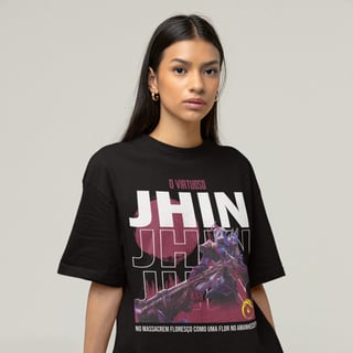 Nome do produto Camiseta Jhin Lua Sangrenta - League of Legends