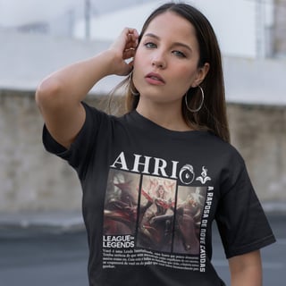 Nome do produto Camiseta - Ahri Lenda Imortalizada.