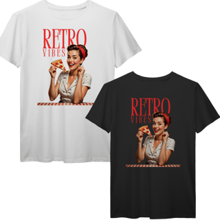 Nome do produto T-Shirt Prime - Retro pizza