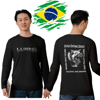 Nome do produto Camiseta Mark Hoppus Live Brasil 2024 EXCLUSIVA  Rara Dogs Eating Dogs Poliester