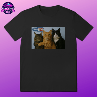 Nome do produto Camiseta  Gatos blink 182 Cats Of The State