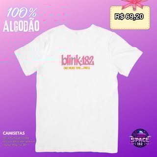 Nome do produto Camiseta blink 182  One More Time Part 2