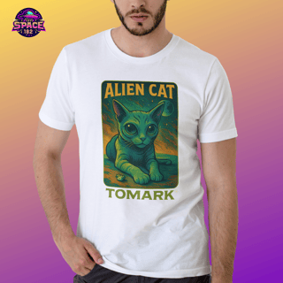 Nome do produto Camiseta Oficial  Tomark  Gato Alienigena,  Gato Alien