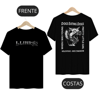Camiseta blink 182 Mark Hoppus Show no Brasil Dogs Eating Dogs Exclusiva
