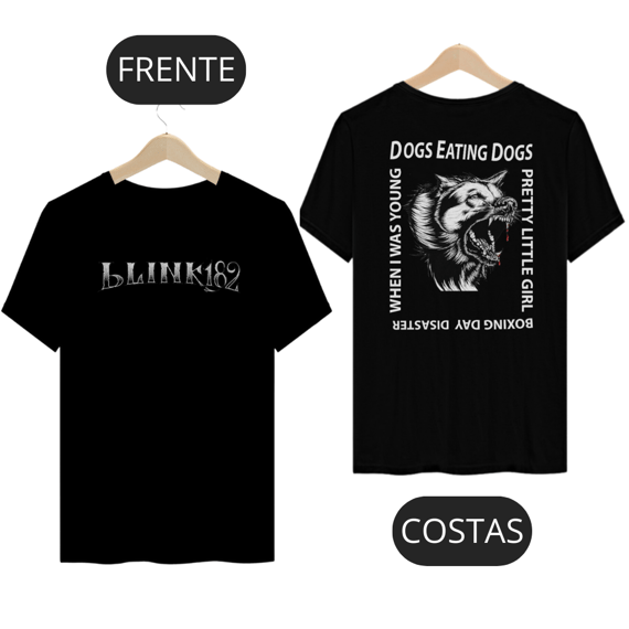 Camiseta blink 182 Mark Hoppus Show no Brasil Dogs Eating Dogs Exclusiva