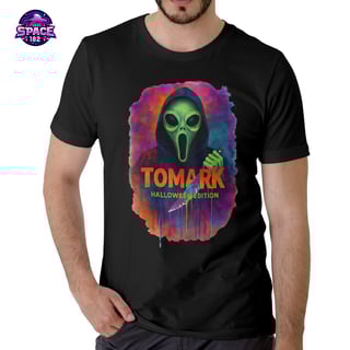Nome do produto Camiseta Tomark Edição de Halloween, Ghost Alien