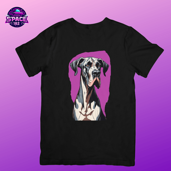 Camiseta Cachorro  Aquarela  Roxo
