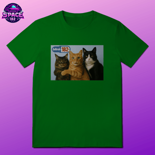 Nome do produto Camiseta  Gatos blink 182 Cats Of The State