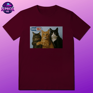 Nome do produto Camiseta  Gatos blink 182 Cats Of The State