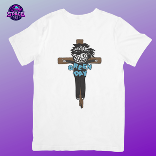 Nome do produto Camiseta Green Day Our Savior, One Eyed Bastard St Jimmy Crucificado