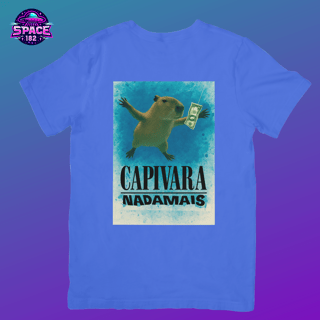 Nome do produto Camiseta Nirvana Nevermind  Paródia  Capivara Nadamais