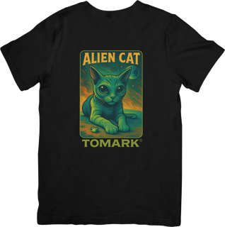 Nome do produto Camiseta Oficial  Tomark  Gato Alienigena,  Gato Alien