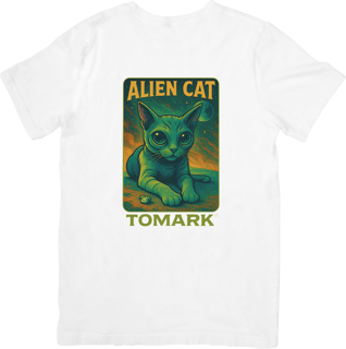 Nome do produto Camiseta Oficial  Tomark  Gato Alienigena,  Gato Alien