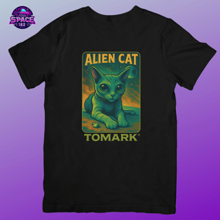 Nome do produto Camiseta Oficial  Tomark  Gato Alienigena,  Gato Alien