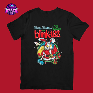 Nome do produto Camiseta blink 182 Happy Holidays You bastard, Merry Christmas,, Para o Natal