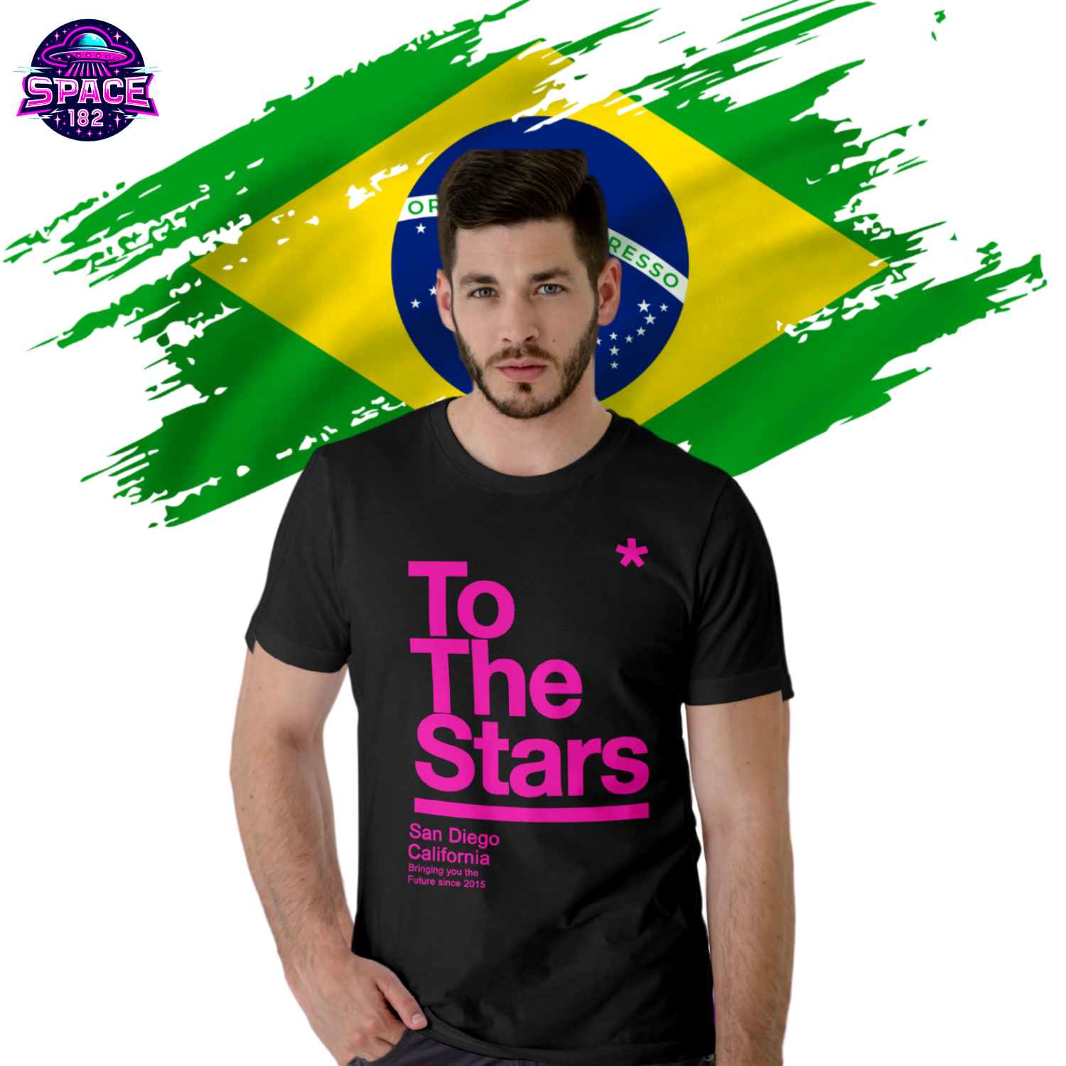 Camiseta To The Stars  Tom No Brazil, Cores  Variadas