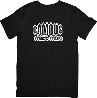Nome do produto Camiseta Famous |Stars And Straps Rara no Brasil (Sem Fundo)