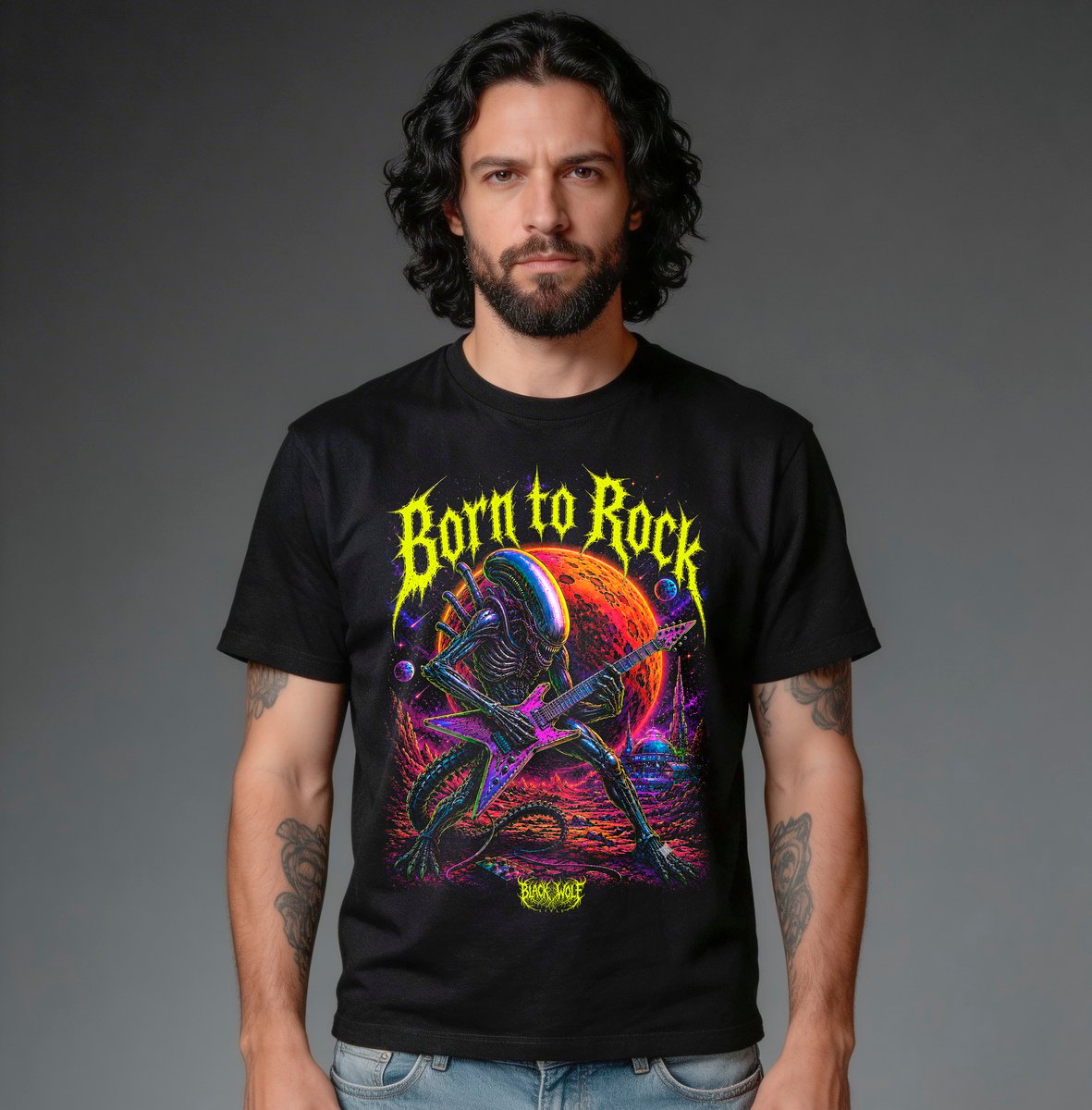 Nome do produto: Camiseta Quality - Born to Rock