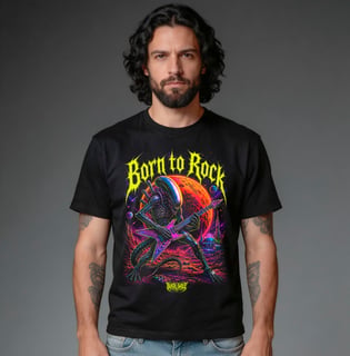 Nome do produto Camiseta Quality - Born to Rock