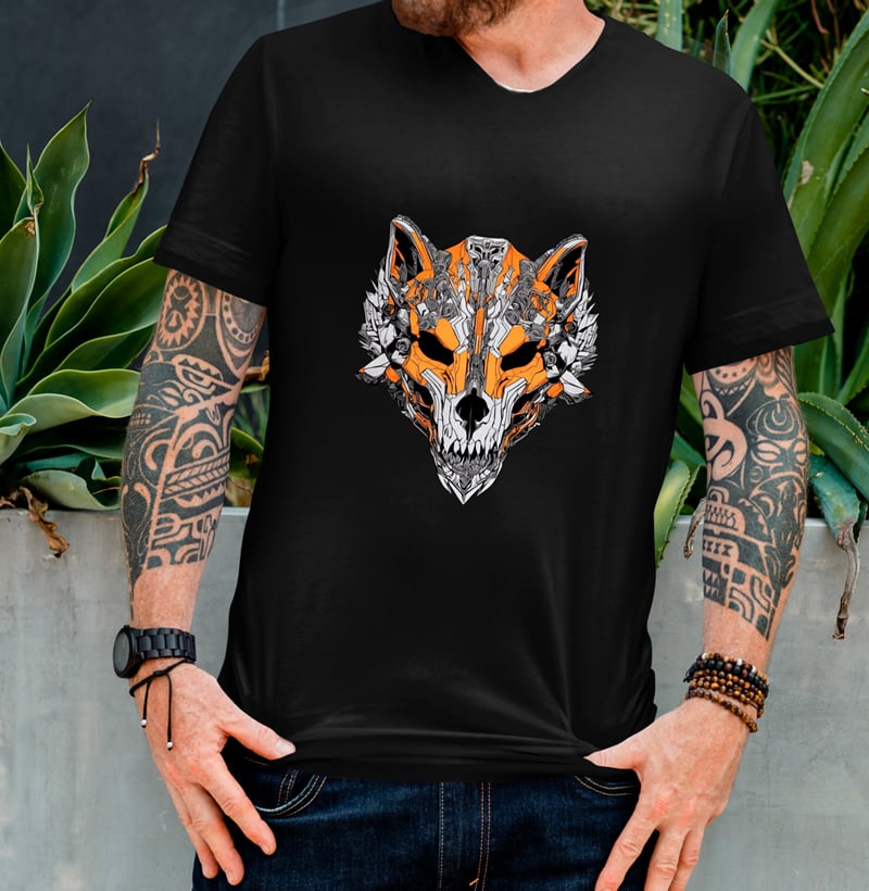 Nome do produto: Robot Wolf Skull