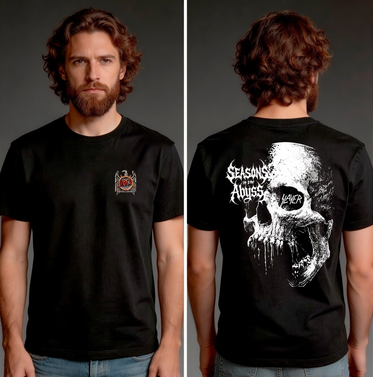 Nome do produto: Camiseta Quality (frente e costsa) - Slayer: Seasons in the Abyss