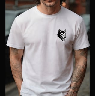 Nome do produto Camiseta Pima - Lobo Old School