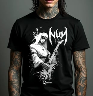 Nome do produto Camiseta - NuN Black Metal