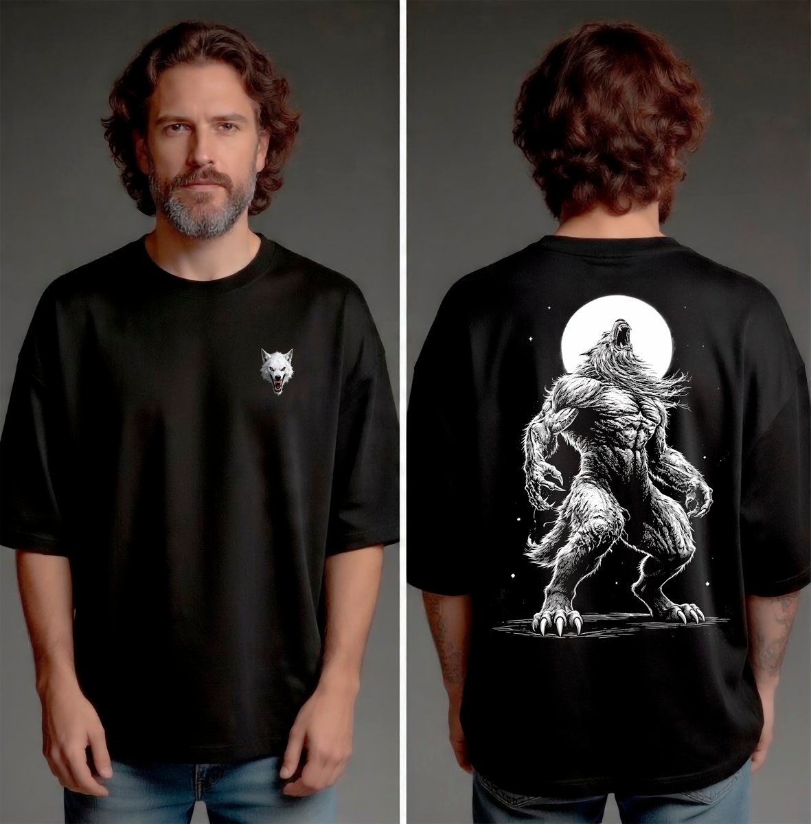 Nome do produto: Camiseta Oversized (frente e costas) - The Call of the Beast