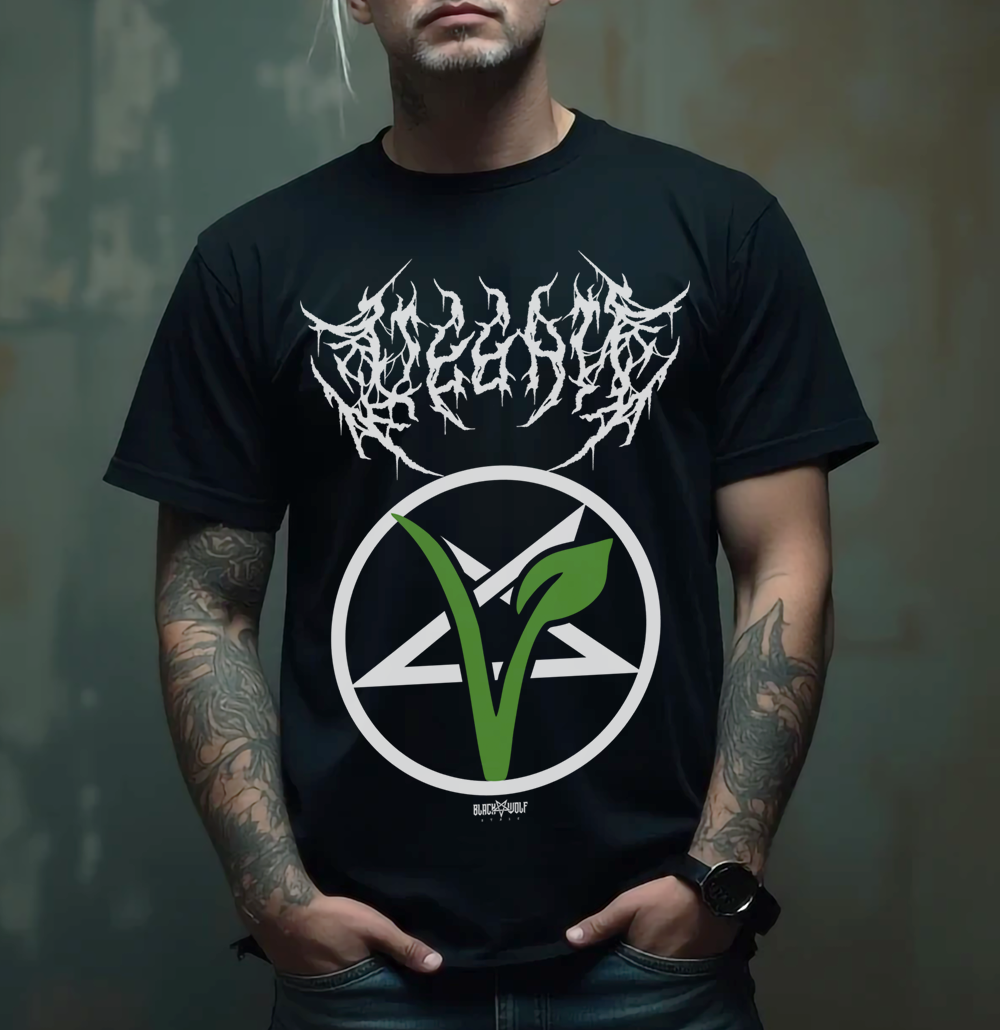 Camiseta - Vegan (Black Metal version)