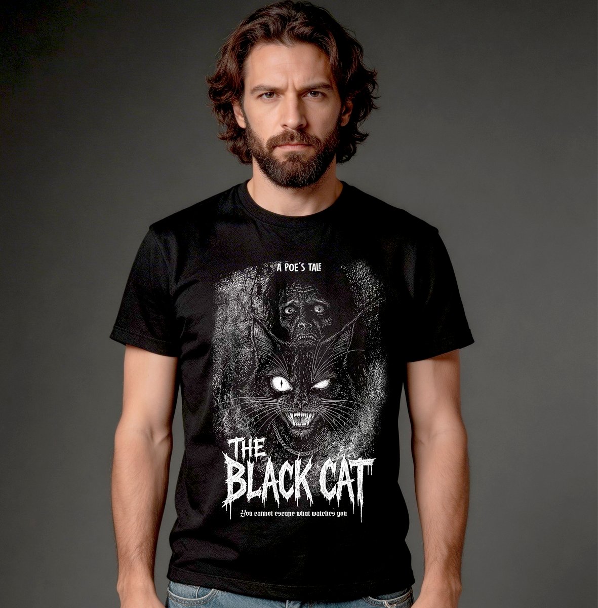 Nome do produto: Camiseta Quality - The Black Cat (Poe)
