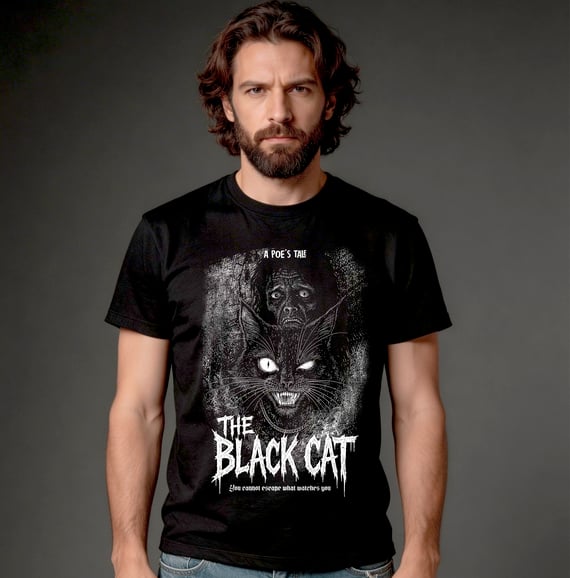 Camiseta Quality - The Black Cat (Poe)