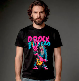 Nome do produto Camiseta Quality - O Rock é coisa do Cão