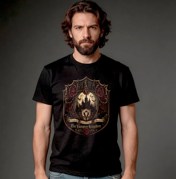 Camiseta Quality - The Vampire Kingdom (Escudo)