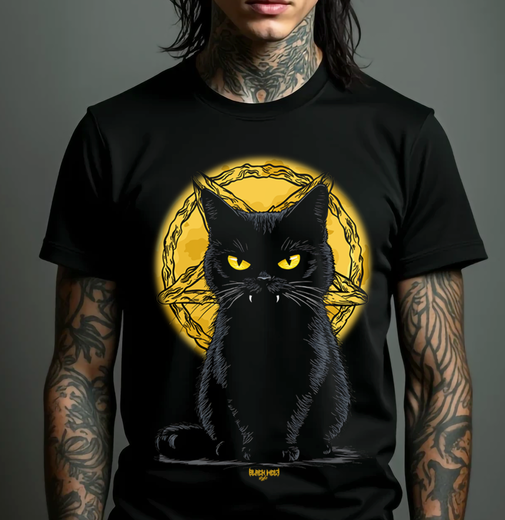 Nome do produto: Camiseta - Black Cat Magick