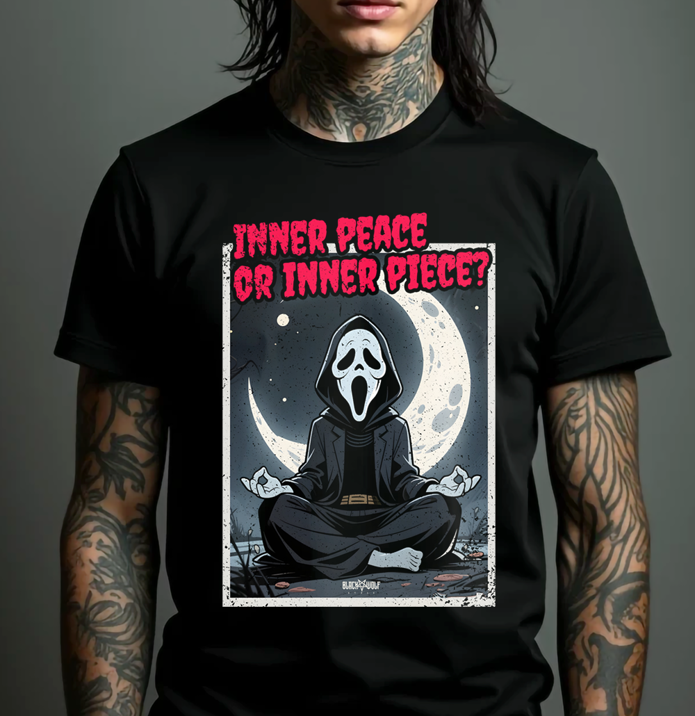Nome do produto: Camiseta - Inner peace or inner piece?