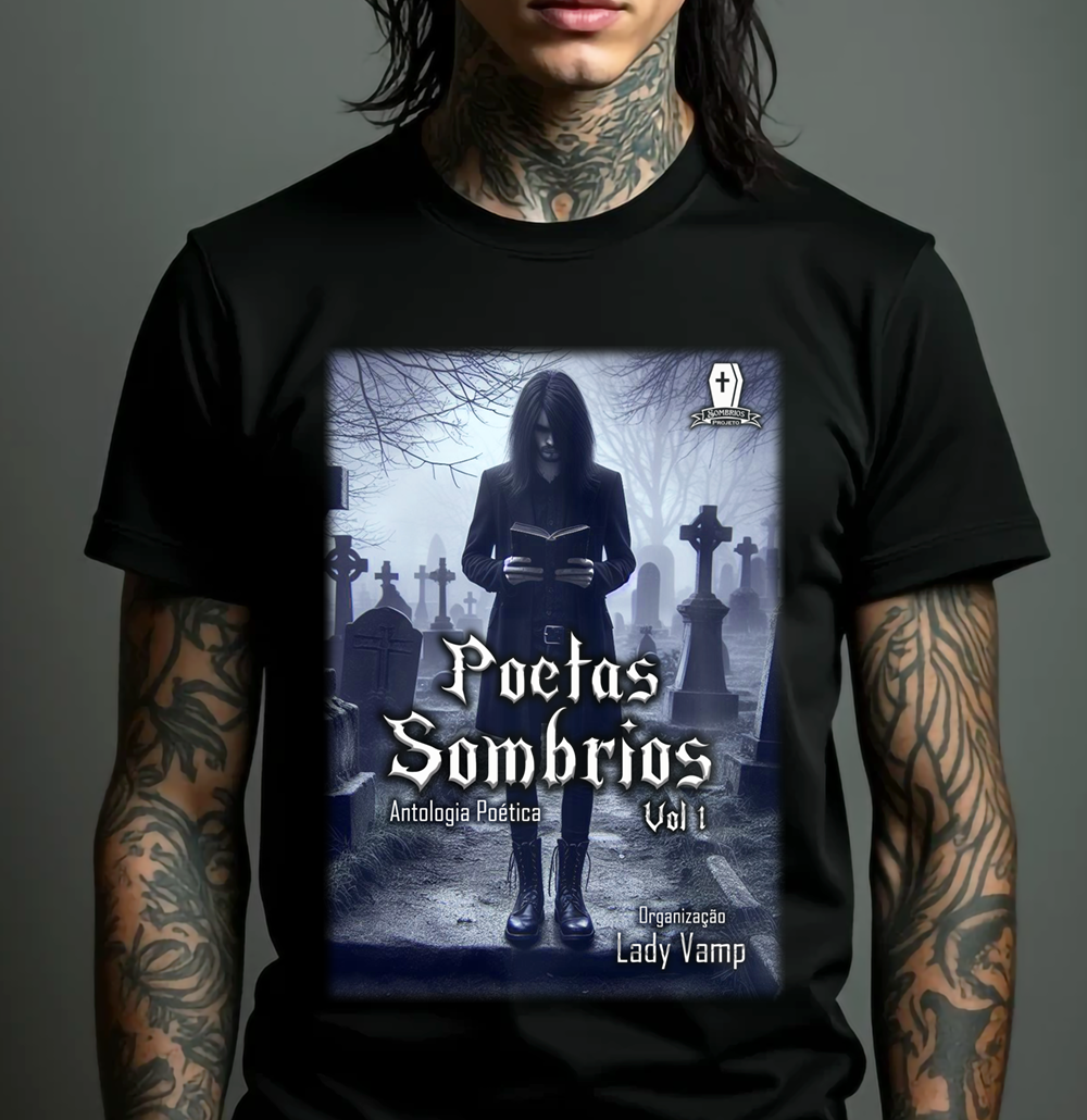 Nome do produto: Camiseta Projetos Sombrios - Poetas Sombrios