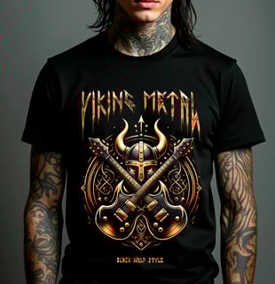 Nome do produto Camiseta - Viking Metal