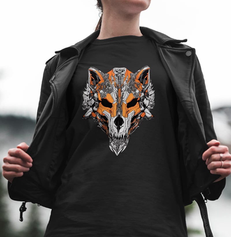 Nome do produto: Robot Wolf Skull