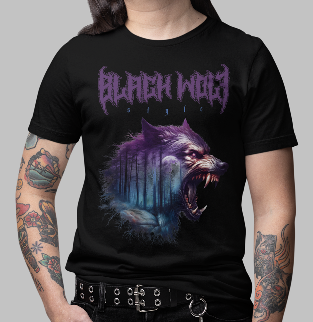 Nome do produto: Camiseta - Black Wolf Lobisomem