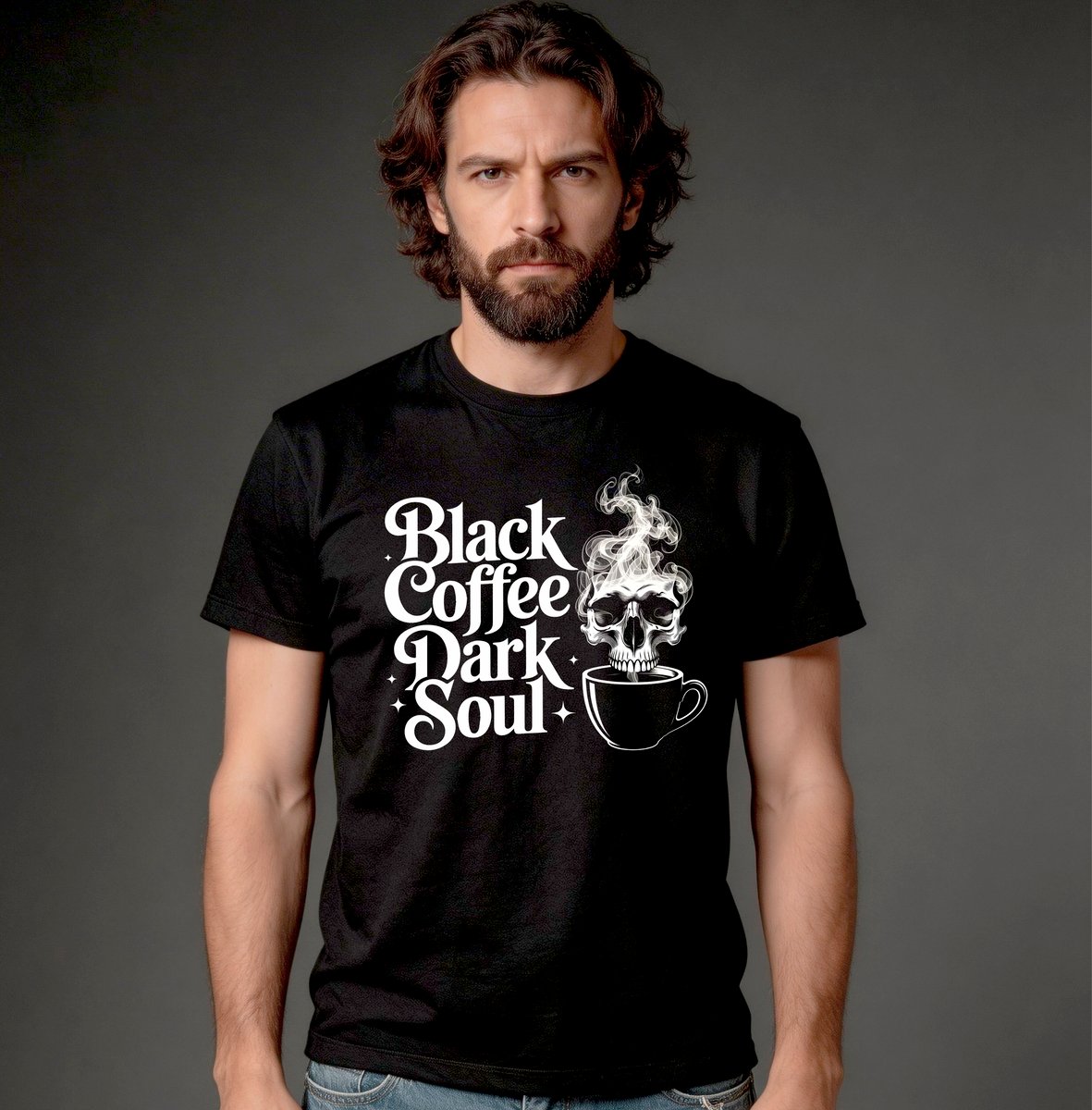 Nome do produto: Camiseta Quality - Black Coffee. Dark Soul