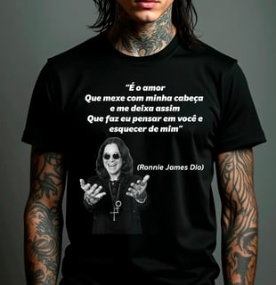 Camiseta Quality - Meme Metal (Ozzy/Dio)