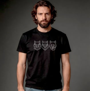 Nome do produto Camiseta Quality - Os Três Lobos Sábios